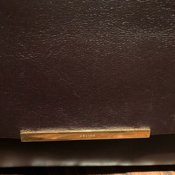 Celine Calf Skin Leather Blade Flap Shoulder Bag - Picture 2 of 8